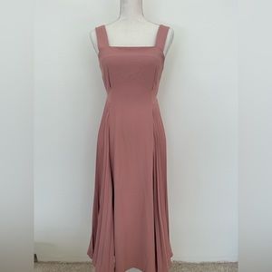 Womens Long Pink Dress